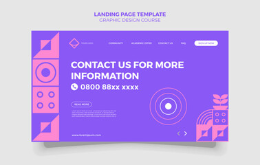 template design with simple shape