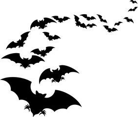 Flock of bats png illustration