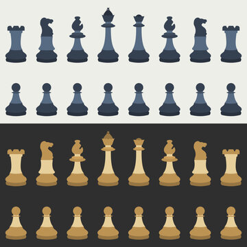 Chess Pieces Vector Illustration