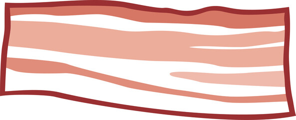 Slice of bacon png illustration