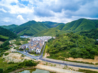 Luxury villa real estate project located in the outdoor mountains