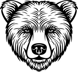 Bear head png illustration