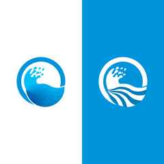 Wave beach vector illustration design