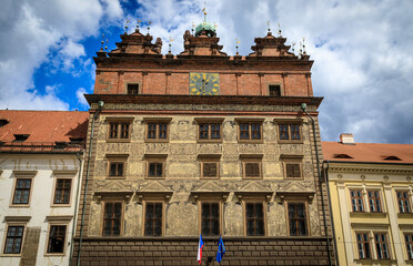 Ansicht vom Rathaus in Pilsen, Tschechien