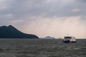 boat on the sea