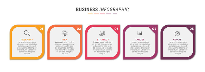 step infographic design