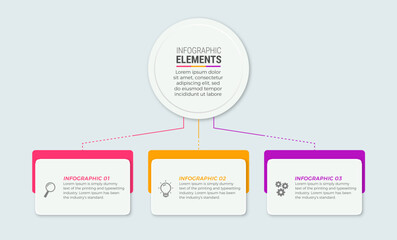 Business infographic vector elements template premium