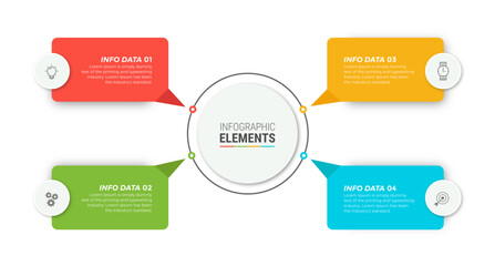Business infographic vector elements template premium