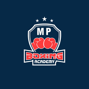 Initial MP  Boxing Logo designs, themes, vector, templates and downloadable graphic elements