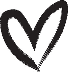 Heart Brush Stroke