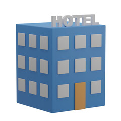 3D Hotel Illustration 