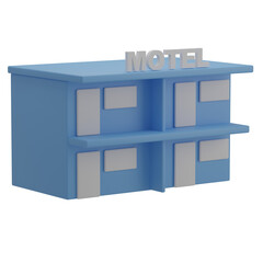 3D Motel Illustration 