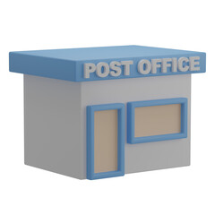 3D Post Office Illustration 