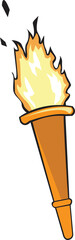illustration of torch