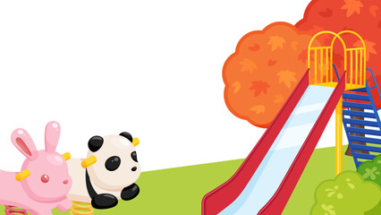 公園のフレーム_秋_16:9