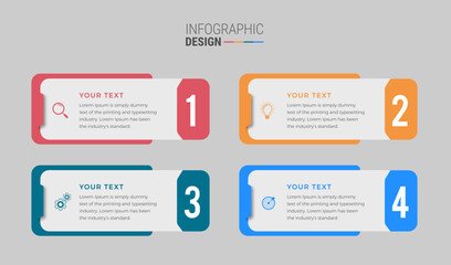 Steps infographic design