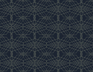 Abstract geometric pattern with lines, rhombuses Seamless vector background