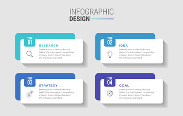 Steps infographic design