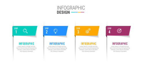 Obraz premium Steps infographic design