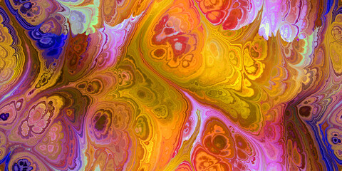 rich orange pink multicolored marbled seamless tile, repeat pattern