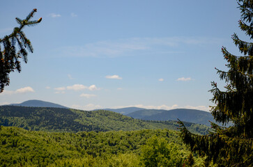 Fototapeta premium Mountains summer landscape 