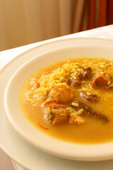 Arròs brut.Restaurante Can Tronca. Sant Joan. Mallorca.Baleares.España.