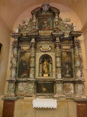 Altar of the monastery church of San Salvador, Mallorca, Balearic Islands, Spain