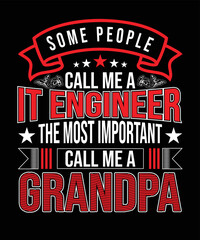 It engineers grandpa's t-shirt design