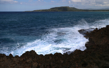 View of the ocean near Baracoa, Cuba