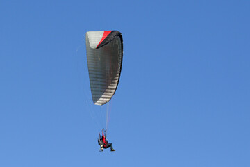 Powered paraglider over Glentana, South Africa