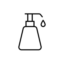  Liquid soap dispenser icon. Hand sanitizer bottle - vector icon
