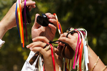 baile de boleros mallorquines, Fiestas de Santa Càndida. Llucmajor.Migjorn.Mallorca.Islas...