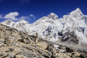 Fototapeta na wymiar glaciar de Khumbu.Sagarmatha National Park, Khumbu Himal, Nepal, Asia.
