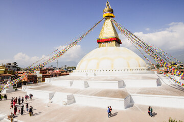 estupa de Boudhdanath.Kathmandu, Nepal, Asia.