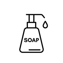Liquid soap - vector icon