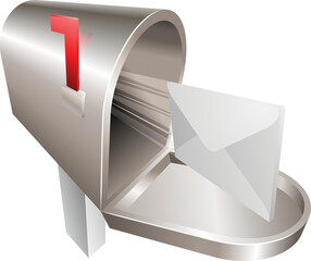 Mailbox illustration concept