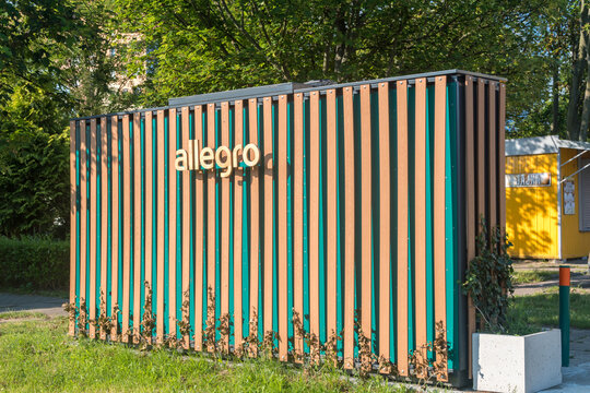 Gdansk, Poland - July 5, 2022: Allegro parcel locker.