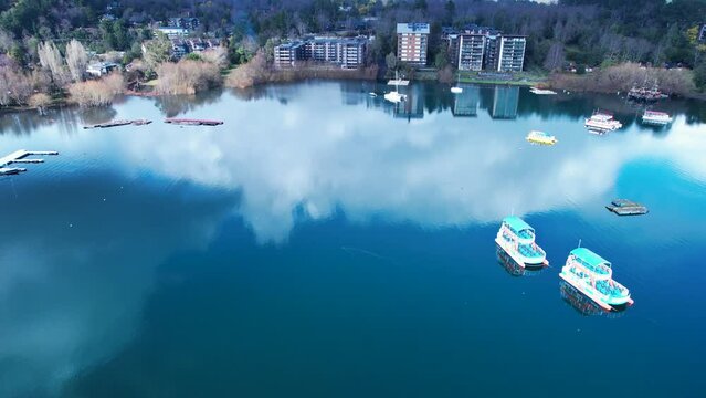 Pucon Chile. Chilean Patagonia. Famous countryside city of Pucon at South of Chile. Travel destinations. Vacations travel. Pucon Chile at Chilean Patagonia. 