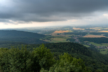 Blick von der Lausche in die Oberlausitz