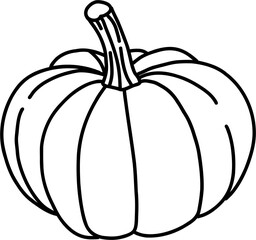 doodle freehand sketch drawing of pimpkin vegetable. 