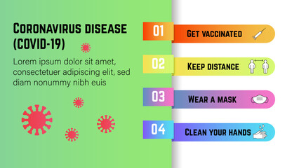 Obraz premium Colorful info graphic