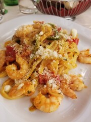 pasta with shrimps