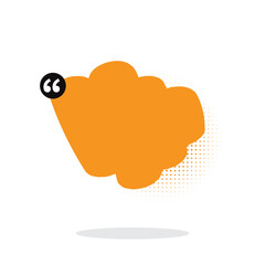 Quote box frame. Quote box icon. Texting quote box. Blank brush background. bubble box. bubble text box.