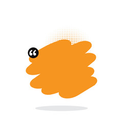 Quote box frame. Quote box icon. Texting quote box. Blank brush background. bubble box. bubble text box.