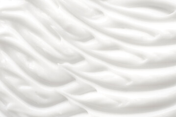 Fototapeta premium Texture of white cosmetic cream. Moisturizing cream background for dry skin care