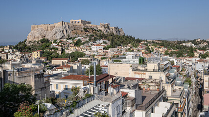 Fototapeta na wymiar View of the of Acropolis of Athens, Greece