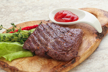 Grilled machete skirt beef steak