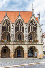 Facade of the old town hall in Braunschweig, Germany