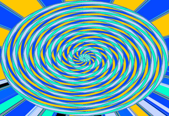 Abstract colorful spiral