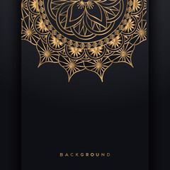 Luxury mandala background with golden arabesque pattern Arabic Islamic east style.luxury circular pattern mandala background